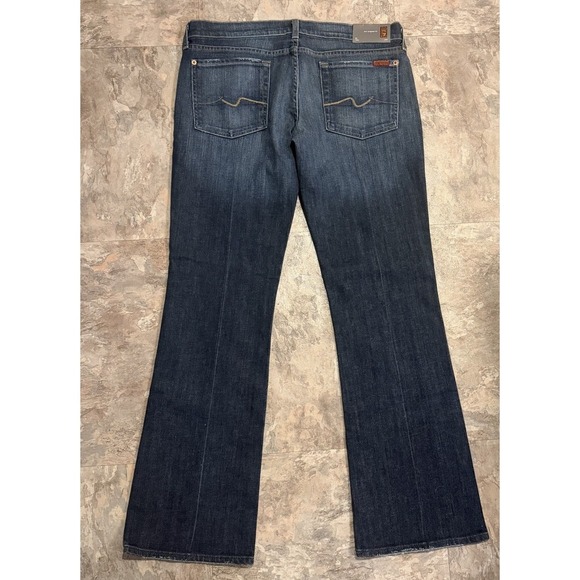 7 For All Man Kind Vintage Y2K Flip Flop Bootcut Jeans Denim 32 NWT Low Rise - Picture 5 of 5